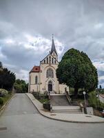 st. nicholas Igreja às krapina cidade, Croácia, hrvatsko zagorje, edifícios e arquitetura fundo, religião foto