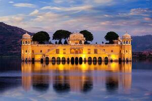 Jal mahal água Palácio. jaipur, rajastão, Índia foto