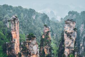 Zhangjiajie montanhas, China foto