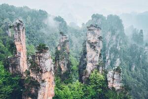 Zhangjiajie montanhas, China foto