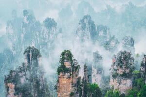 Zhangjiajie montanhas, China foto