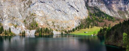 Obersee lago. baviera, Alemanha foto