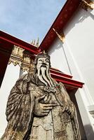 wat pho pedra guardião, Tailândia foto