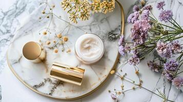 cuidados com a pele Cosmético produtos, spa e orgânico beleza cosméticos para cuidados com o corpo, cabelo Cuidado, natural pele Cuidado rotina foto