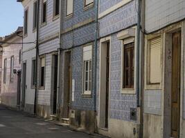 Aveiro pictoresco Vila rua visualizar, a Veneza do Portugal foto