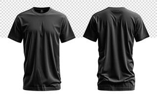 conjunto do avião Preto camiseta brincar modelos com frente e costas Visualizações, gerado ai foto