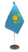 bandeira republik do cazaquistão isolado foto