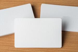 maquete em branco de cartões de visita - modelo foto