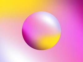 ilustração de bolas de gradiente na cor da moda. as esferas coloridas em um fundo branco para banner, modelo, elemento da web, etc. elemento criativo em estilo contemporâneo. foto