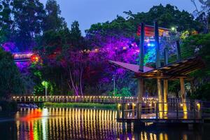 a mágico encantado jardins dentro roma rua parques, Brisbane, Austrália. foto