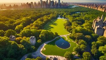 central park em nova york foto