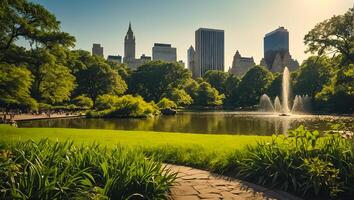 central park em nova york foto