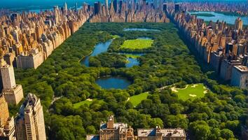 central park em nova york foto