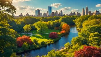 central park em nova york foto