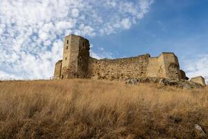 panorama foto a partir de a topo do a enisala medieval fortaleza perto Jurilovca dentro tulcea, roménia.
