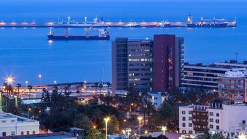 porto da cidade de las palmas ilhas canárias foto