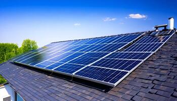 ai solar casa sistemas Como a ambientalmente amigáveis indústria foto