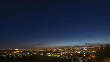 visão noturna do campo internacional em maspalomas foto