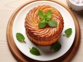 kouign sobremesa doce pastelaria francês Comida foto