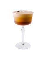 espresso martini coquetel isolado em branco foto