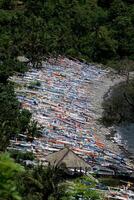 barco de pesca, catamarã, bali foto