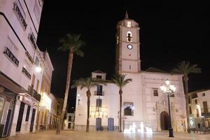 Natal tempo, albox às noite foto