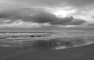 de praia dentro a Holanda, outono foto