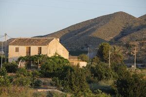 casas dentro a montanhas do almeria, Espanha foto