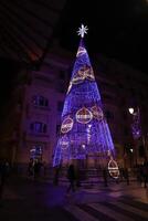 Natal noite dentro alicante, Espanha foto