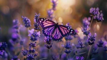 asas roxa borboleta. foto