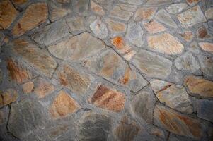 chão coberto com natural pedra Como uma fundo 6 foto