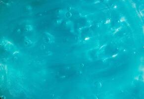 azul líquido com bolhas fundo foto