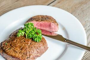 carne bife fechar-se foto