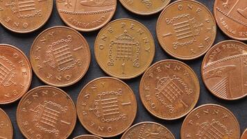 moedas de libra, reino unido foto