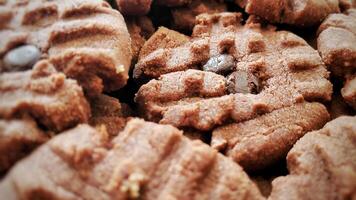 fechar acima do indonésio lanche chamado Chocolate salgadinhos coockies foto