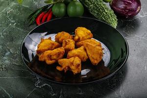 indiano cozinha - paneer pakora queijo foto