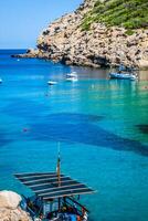 ibiza cala Benirras de praia dentro san joan às balear ilhas Espanha foto