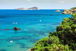 figural de praia dentro Ibiza, Espanha foto