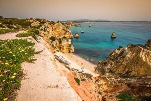 natural pedras e praias às lagos Portugal foto