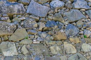 textura do uma pedra muro. pedra parede Como uma fundo ou textura. foto