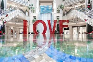 las vegas, nevada, 2021 - instalação de cartas de sinal de amor foto