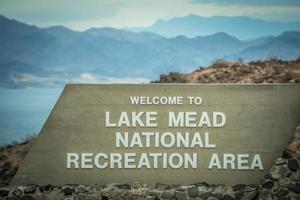 área de recreação nacional do lago hidromel - cenas no lago hidromel nevada arizona stateline foto