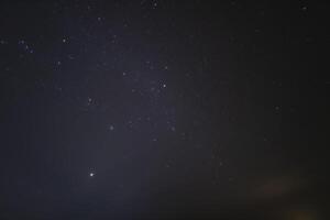 uma estrelado céu às noite dentro Marrocos Largo tiro foto