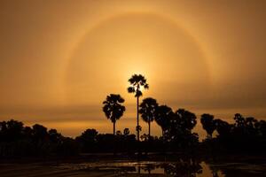 Sol aréola dentro Tailândia foto