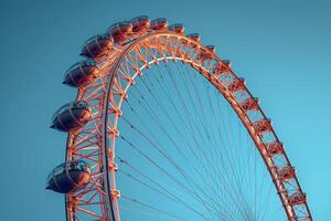 ferris roda Alto dentro a céu profissional fotografia foto