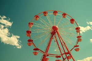 ferris roda Alto dentro a céu profissional fotografia foto