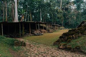 arqueológico parque takalik abaj dentro retalhuleu, Maya e olmeca, Guatemala - fevereiro 2023 foto