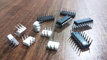 coleção do resistor eletrônico componentes foto
