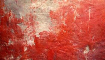 gerado imagem velho grunge parede textura, vermelho cor foto