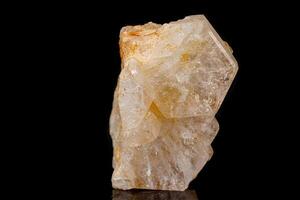 macro turmalina mineral pedra em Preto foto